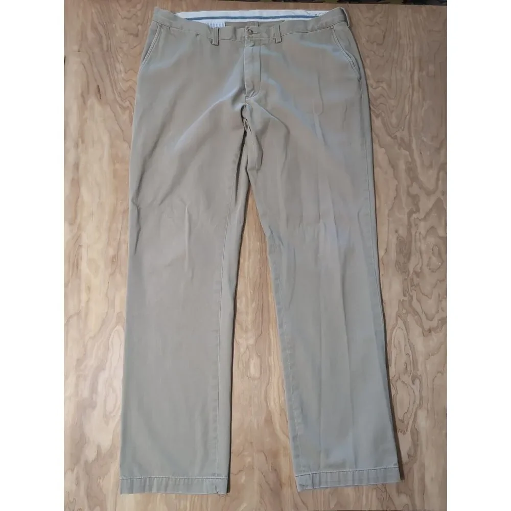 Polo‎ Ralph Lauren Pants Men's 38/34 Khaki Classic Fit Flat Front Chinos Recent